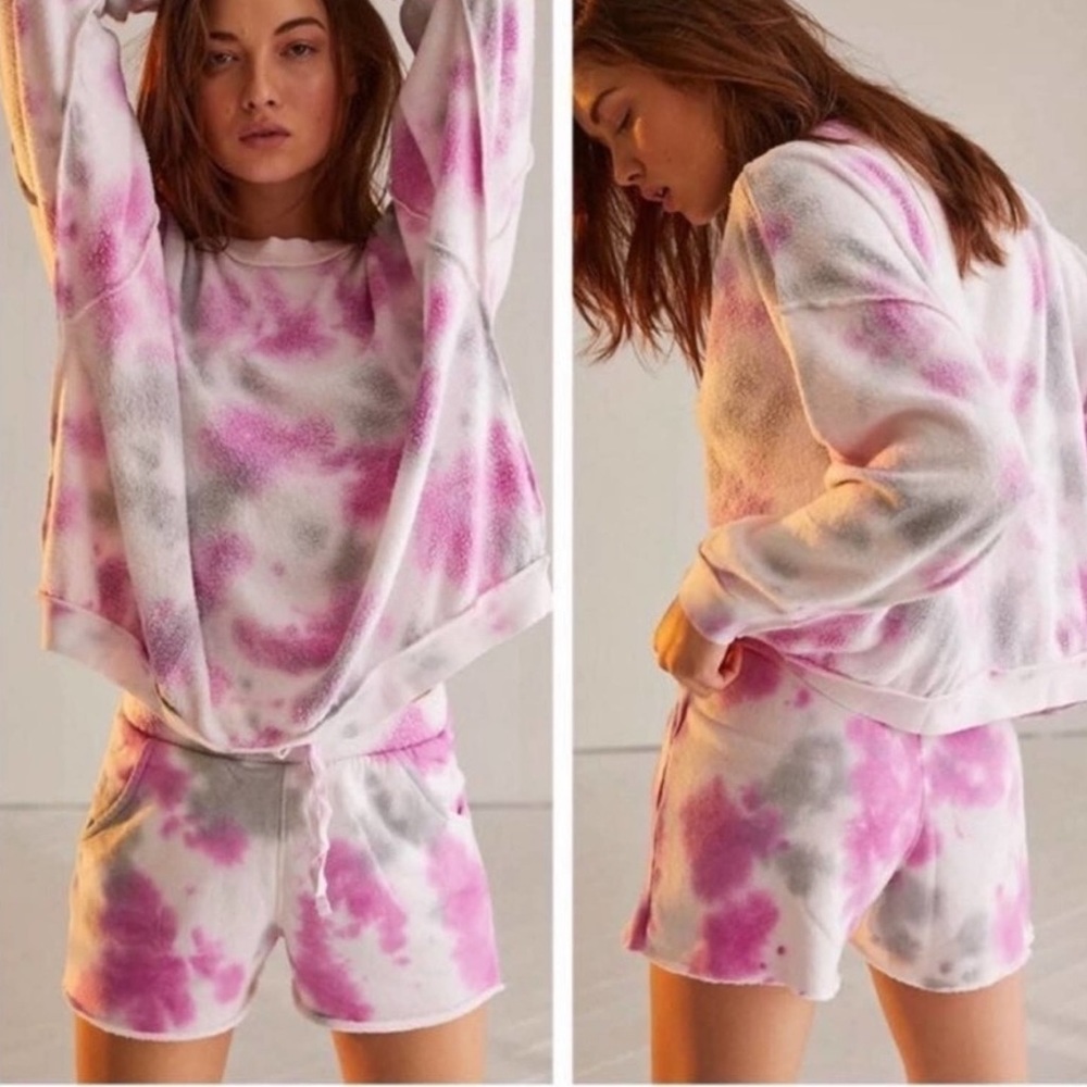 Free People Kelly Washed Pajamas Loungewear Set